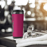 Custom Pink Dark Grey Stainless Steel Water Cup