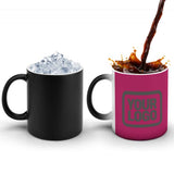 Custom Pink Dark Grey Magic Mug