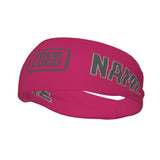 Custom Pink Dark Grey Sports headband