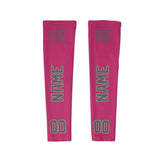 Custom Pink Dark Grey Arm Sleeve