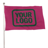 Custom Pink Green Flag