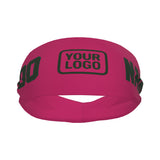 Custom Pink Dark Green Sports headband
