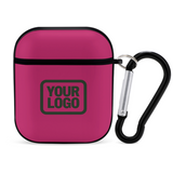 Custom Pink Dark Green AirPods Case