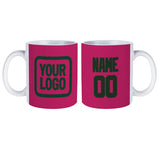 Custom Pink Dark Green Mug