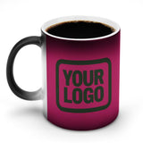 Custom Pink Dark Green Magic Mug