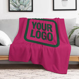 Custom Pink Green Blanket