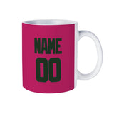 Custom Pink Dark Green Mug