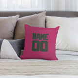 Custom Pink Dark Green Pillowcase
