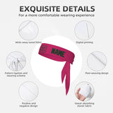 Custom Pink Dark Green Headband