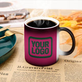 Custom Pink Dark Green Magic Mug