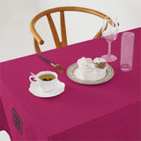 Custom Pink Green Square Table Cloth