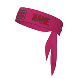 Custom Pink Red Headband
