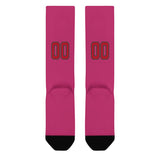 Custom Pink Red Knee-High Sock