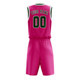 Custom Pink Green Basketball Set