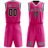 Custom Pink Green Basketball Set