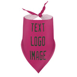 Custom Pink Dark Green Pet Scarf