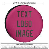 Custom Pink Dark Green Truck Tires