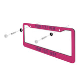 Custom Pink Purple License Plate Frame