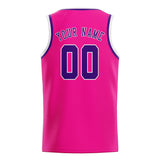 Custom Pink & Purple Colors Design Sports Basketball Jersey