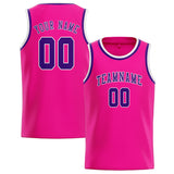 Custom Pink & Purple Colors Design Sports Basketball Jersey