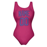 Custom Pink Light Purple Swimsuit