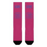Custom Pink Light Purple Knee-High Sock