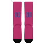 Custom Pink Light Purple Knee-High Sock