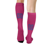 Custom Pink Light Purple Knee-High Sock