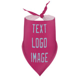 Custom Pink Light Blue Pet Scarf
