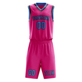 Custom Pink Light Blue Basketball Set