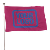 Custom Pink Sky Blue Flag