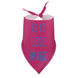 Custom Pink Sky Blue Pet Scarf
