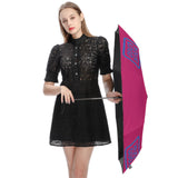 Custom Pink Sky Blue Automatic Umbrella