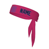 Custom Pink Navy Headband