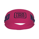 Custom Pink Navy Sports headband