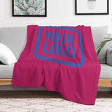 Custom Pink Sky Blue Blanket