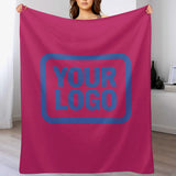 Custom Pink Sky Blue Blanket