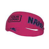 Custom Pink Navy Sports headband