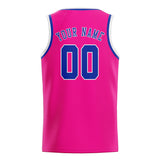 Custom Pink & Sky Blue Colors Design Sports Basketball Jersey