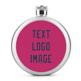 Custom Pink Blue Hip Flask