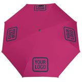 Custom Pink Blue Automatic Umbrella