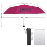 Custom Pink Blue Automatic Umbrella