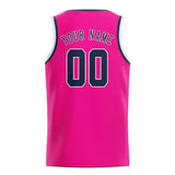 Custom Pink & Blue Colors Design Sports Basketball Jersey