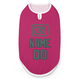 Custom Pink Blue Green Pet Vest