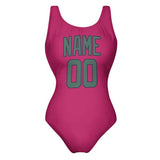 Custom Pink Blue Green Swimsuit
