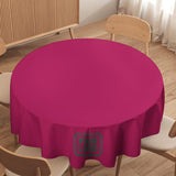 Custom Pink Blue Green Round Table Cloth