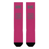 Custom Pink Blue Green Knee-High Sock