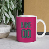 Custom Pink Blue Green Mug