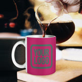 Custom Pink Blue Green Mug