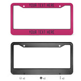 Custom Pink Navy License Plate Frame